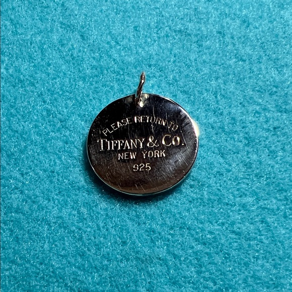Tiffany & Co. Silver 1” Round Pendant/Charm